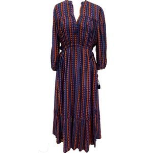 Oliphant Cinched Waist Maxi Dress